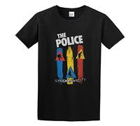 Men's Sting & The Police Synchronicity Album Cover Surreal Rock Tour T-Shirts Black 3XL