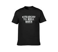 Men's Straight Er Hell Boys Clash The Only Band That Matters Combat Rock T-Shirts Black XXL