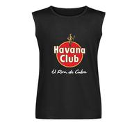 Men's Summer Vest Tank Havana Club Vintage Havanna TISA Che Guevara Dope Cuba Libre Fashion Men's Sleeveless T Shirt Casual Tops Clothing Black XL