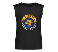 Men's Summer Vest Tank The Bulldog Amsterdam Printed Graphic Men's Sleeveless T Shirt Casual Tops Clothing Black L