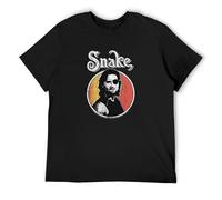 Men's T-Shirt Escape from New York Snake Plissken Circle Kurt Russell Movie Black M