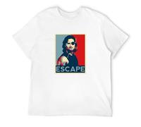 Men's T-Shirt Escape from New York Snake Plissken Hope Style White L