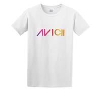 Men's T-Shirt Feel Soft New Dj Avicii Tim Bergling Logo Clothing Crew-Neck t-Shirt White S