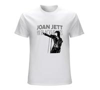 Men's T-Shirt Joan-Jett And Black-Hearts Fashion Stretch Round Neck Short Sleeve Size XXL