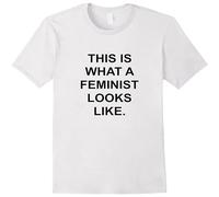 Men's T-Shirt Men's This Is What A Feminist Looks Like Mens White Black M