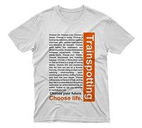 Men's T-Shirt Shirt Trainspotting Choose Life Cinema TV L