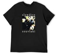 Men's T-Shirts Slowdive Souvlaki Hot Song 80S 90S Rock Black M