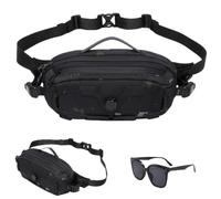 Men's Tactical Sports Waist Bag, Military Waterproof Casual Chest Bag, Utility Hip Pack for Outdoor Cycling Camping