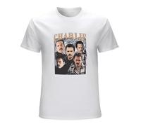 Men's Team Charlie Swan Billy Burke Graphic Printed S Men Cotton Short Sleeve Oversized Tee Shirt Vintage Clothing Black T-Shirts White L