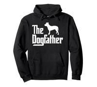 Mens The DogFather, Pitbull Dog Dad, Miglior papà cane di sempre Felpa con Cappuccio