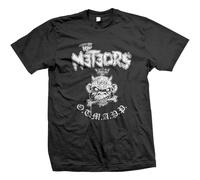 Men's The Meteors Otmapp Mad sin Demented Are Go Klingonz Psychobilly Rockabilly Horro T-Shirts Black S