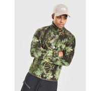 Mens The North Face Glacier All Over Print 1/4 Zip Fleece - Verde, verde M