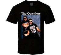 Men's The Outsiders Wrestling Stable Tag Team Nash Sc0Tt_Hall Funny Gift Hot T-Shirts Black M
