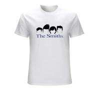 Men's The Smiths T-Shirt Short Sleeve Retro Bands 80'S Rock Post Punk New Wave Old White XXL