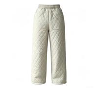 Men's Thick Quilted Thermal Pants Winter Warm Loose Fit(Khaki XL) | Thick quilted design, per maximum heat per retention, soft inner lining, ideal for freezing temperatures