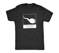 Men's This Is A Very Old Picture of Me Funny Sarcastic Sperm Graphic Tee T-Shirt Balck Black XL
