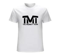 Men's TMT The Money Team Simple Style Tee Printed Short-Sleeve T-Shirts White XL