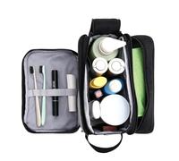 Mens Toiletry Bag with Handle, Multi-Compartment Makeup Organizer
