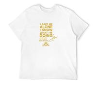 Men's Two Leave Me Alone I Know What Im Doing - Kimi Raikkonen Quote T-Shirts White S