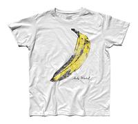 Men's Uomo Andy Warhol Banana The Velvet Under Ground & Nico Rock E Pop Art T-Shirts White XL