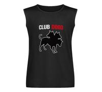 Men's Vest Tank Club Dogo Sweatshirt Vent all If You Were Hood Black Shirt, Tee Men's Sleeveless T Shirt Casual Tops Clothing Black S