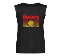 Men's Vest Tank The Doors Official Riders On The Storm Sunset Jim Morrison Men's Sleeveless T Shirt Casual Tops Clothing Black XL