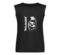 Men's Vest TankDischarge Skull Grenade Band Mens T-Shirt Casual And Happy Men's T-Shirts Men's Sleeveless T Shirt Casual Tops Clothing Black S