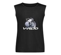 Men's Vest TankMen Womens Men T Shirts V-Rod Womens Men T Shirtss Womens Men T Shirts Men's Sleeveless T Shirt Casual Tops Clothing Black S