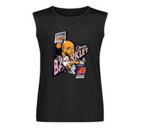 Men's Vest TankMen'S Charles Barkley Retro Basketball Caricature T Shirt Men's Sleeveless T Shirt Casual Tops Clothing Black S