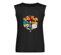 Men's Vest TankMen'S Steve Aoki O-Neck T-Shirts Men's Sleeveless T Shirt Casual Tops Clothing Black XL