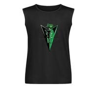 Men's Vest TankThe Green Arrow Shield Bullseye Green Adult T-Shirt Tee Men's Sleeveless T Shirt Casual Tops Clothing Black XXL