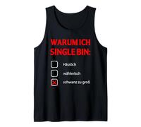 Mens Warum Ich Single Bin San Valentino adulto umorismo scherzo Canotta