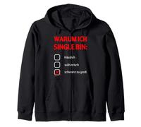 Mens Warum Ich Single Bin San Valentino adulto umorismo scherzo Felpa con Cappuccio