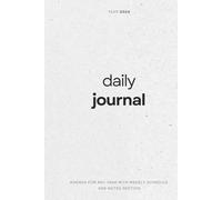 Mens Weekly Planner and Notebook.: Your week at a glance. Your life in control.