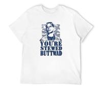 Men's Weird Science Buttwad T-Shirt Retro 80S Movie Cotton Blend Graphic Tee White XL