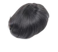 Mens Wig Protesi for capelli da uomo in PU con base in pizzo francese, sistema di capelli umani, toupee for uomo Toupee for Men(6x9)