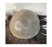 Mens Wig Protesi for capelli maschili Nodo invisibile 0,12-0,14 mm Base PU Parrucca da uomo 110% Densità Capelli umani Parrucche Sistema di sostituzione dei capelli da uomo Unità Toupee for Men(6"x8")