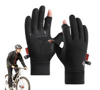 Mens Winter Gloves - Waterproof Ice Skating Gloves | Warm Winter Glove, 2 Fingerless Design, Warm Winters Hand Protection, Outdoor Riding Gear Thermal Glove For Men Women Cold Weather Sports