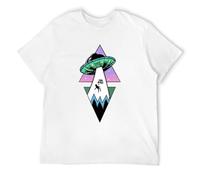 Men's Women Mens Alien Abduction T-Shirts White 3XL