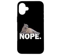 Mens Womens Boys Girls Meme Lover NOPE Capybara Custodia per iPhone 16 Plus