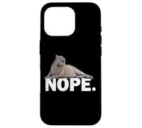 Mens Womens Boys Girls Meme Lover NOPE Capybara Custodia per iPhone 16 Pro