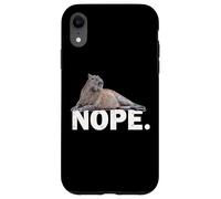 Mens Womens Boys Girls Meme Lover NOPE Capybara Custodia per iPhone XR