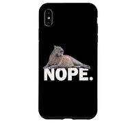 Mens Womens Boys Girls Meme Lover NOPE Capybara Custodia per iPhone XS Max