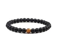 Men's Women's Bracelets Wristband，Couples Men Bangles Bead Natural Stone Women for all Occasions
