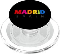 Men's Women's Colorful Madrid Spain Novelty Graphic Design PopSockets PopGrip per MagSafe