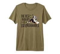 Mens & Womens Cute Best Therapy Bernedoodle Dog Lover Maglietta Premium
