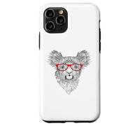 Mens Womens Cute Funny Hipster Red Glasses Koala Bear Lover Custodia per iPhone 11 Pro