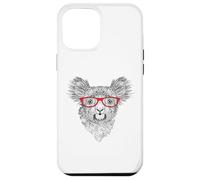 Mens Womens Cute Funny Hipster Red Glasses Koala Bear Lover Custodia per iPhone 12 Pro Max