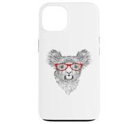 Mens Womens Cute Funny Hipster Red Glasses Koala Bear Lover Custodia per iPhone 13