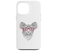 Mens Womens Cute Funny Hipster Red Glasses Koala Bear Lover Custodia per iPhone 13 Pro Max